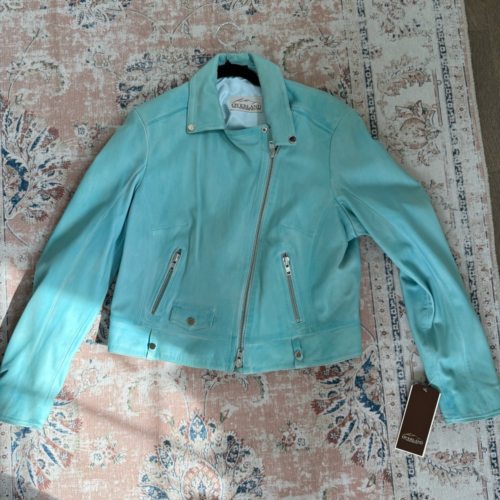 Overland Ariel Leather Moto Jacket (100% lamb leather)